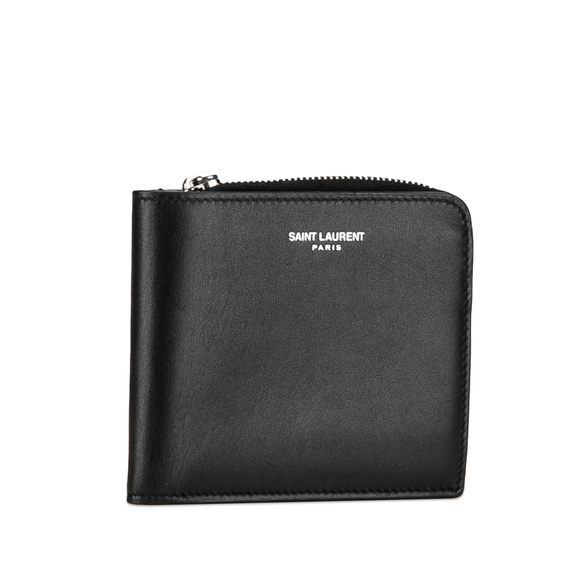 Pre-Loved Saint Laurent Leather Compact Wallet - Picture 2 of 10